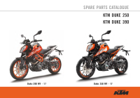 KTM DUKE 390 DUKE 250 - Spare parts Catalog MY2017 